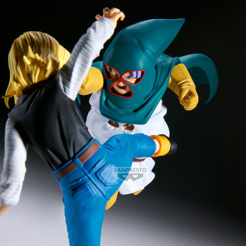 Set 3 figures Mighty Mask, Android 18 & Mr. Satan Match Makers Dragon Ball Z