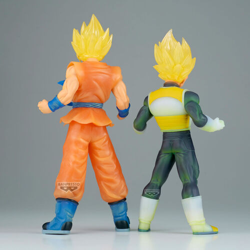 Figura Son Goku y Vegeta Clearise Dragon Ball Z Super